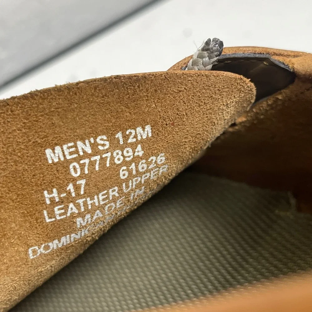 Sperry Top Sider Leeward 077789 Boat Shoes Brown Leather Slip On Men's 12 M
